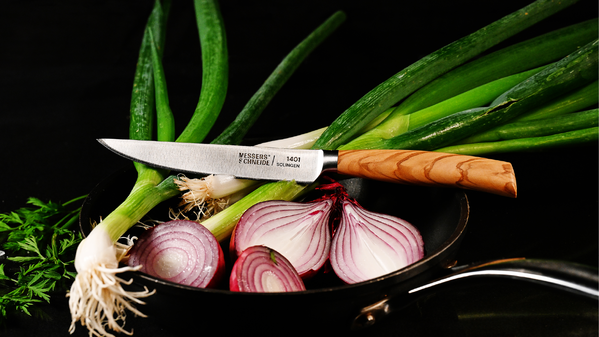 1401 Steakmesser / Universalmesser | Olive 12 cm