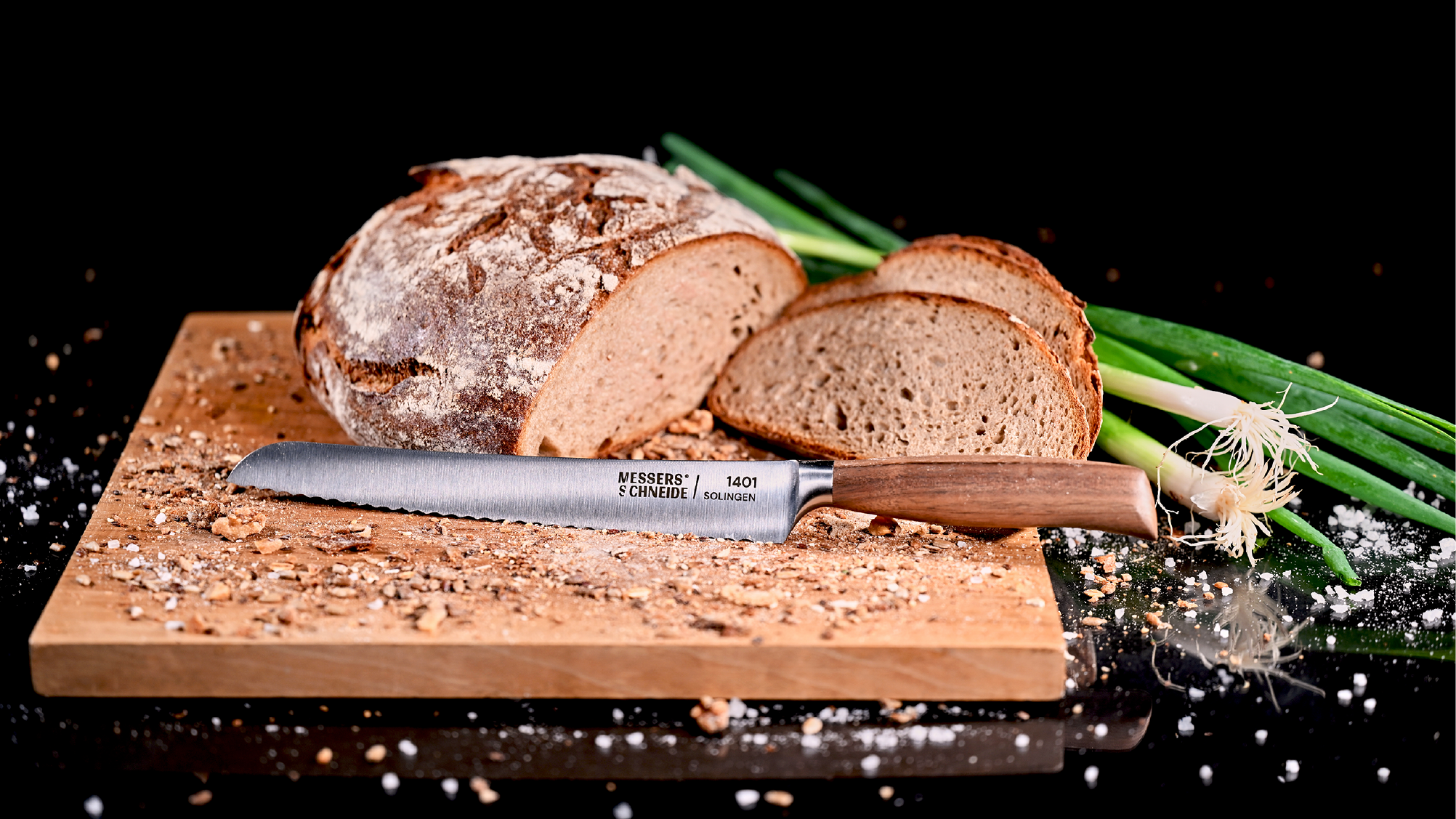 1401 Brotmesser | Olive 22 cm