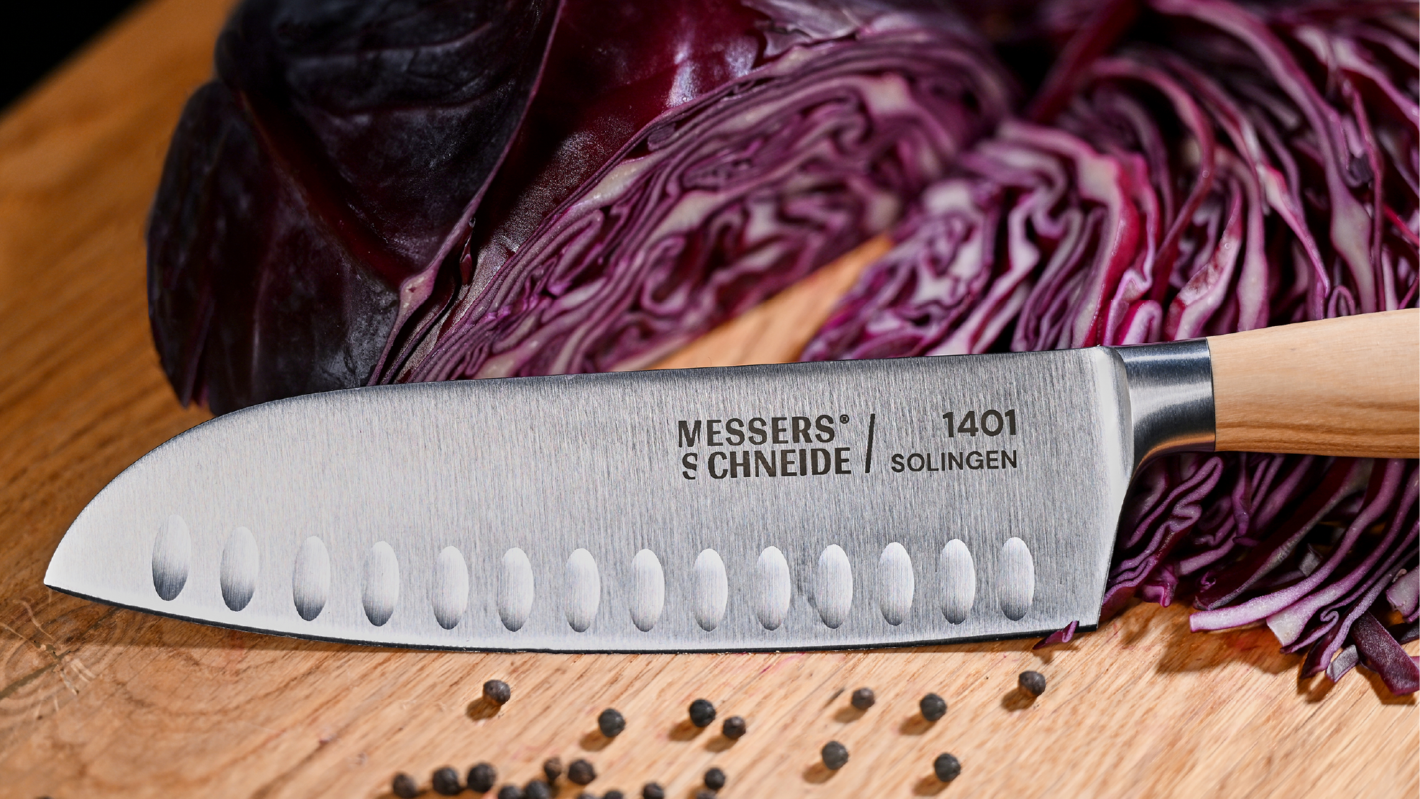 1401 Santoku mit Kulle | Olive 16 cm