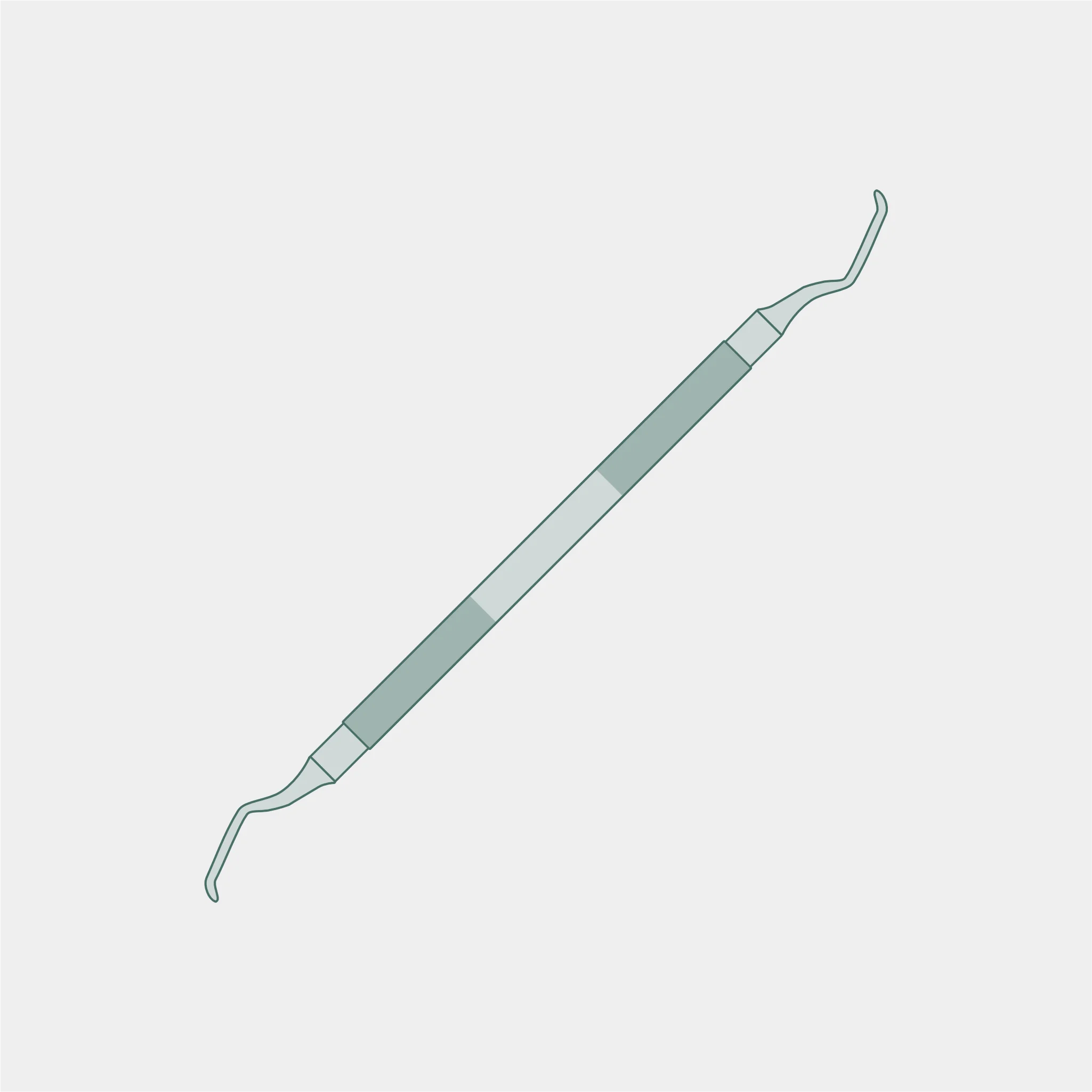 Kürette / Universalkürette / Gracey Kürette / Zahnreiniger / Scaler doppelendig schleifen | Solinger Präzisionsschliff