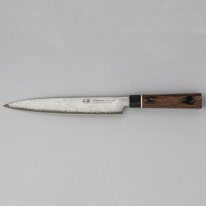 SUNCRAFT | Senzo Black Damast Sashimimesser 21 cm BD-07